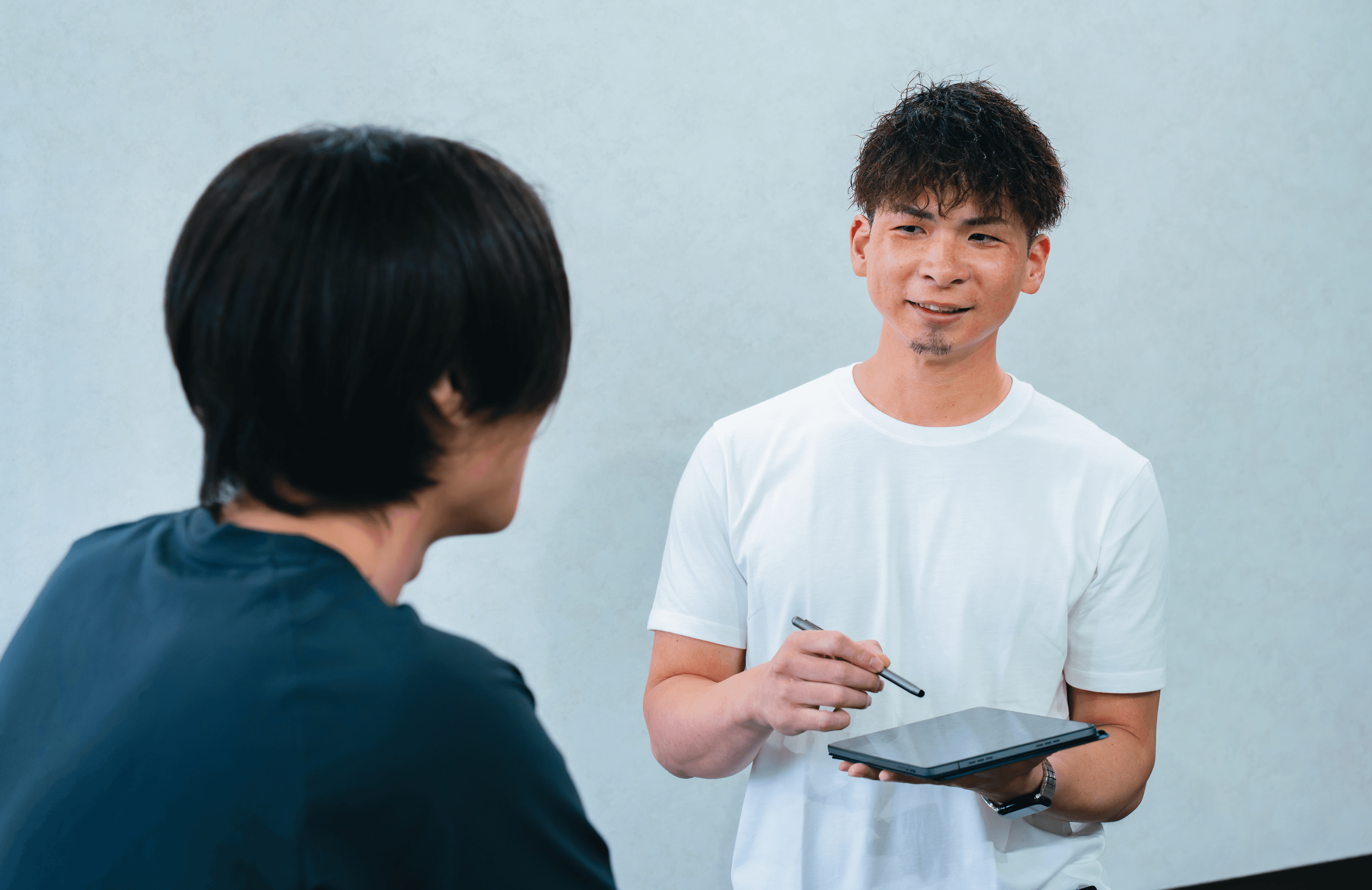 トレーナーによるカウンセリングの様子